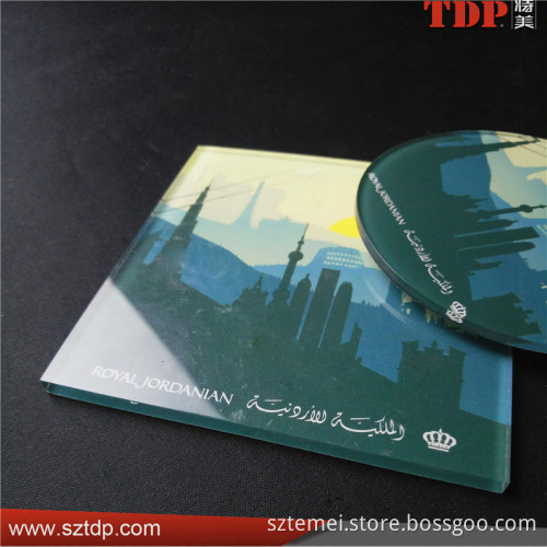 Factory Directly Square and Round Shape Anti Slip Acrylic Cup Mat